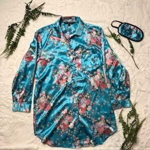 Alexander Del Rossa Sleep Shirt and Mask